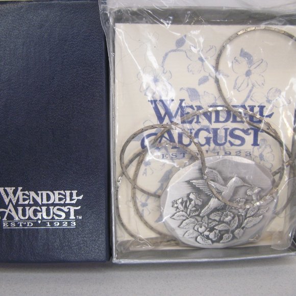 Wendell August Forge Aluminum Hummingbird Pin/Pendant Necklace - Picture 6 of 6